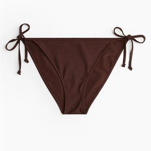 Chocolate brown side tie bikini bottoms size large ￼